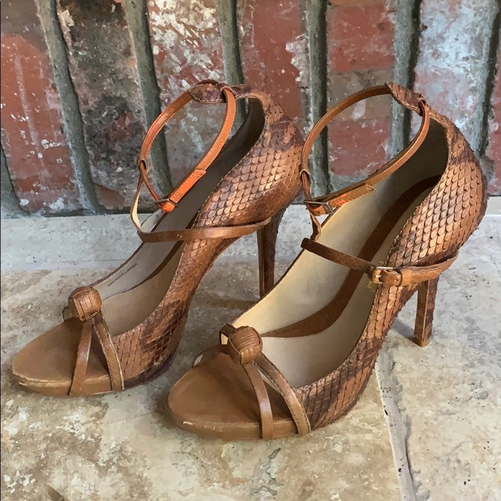 L.A.M.B. Snakeskin Stiletto